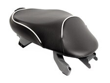 World Sport Performance Seat on the BMW K 1200 GT 2006-11, Rear Seat, Silver Welt.
